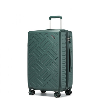 Supercase Sleek Geometric Pattern Hard Shell ABS+PC Suitcase