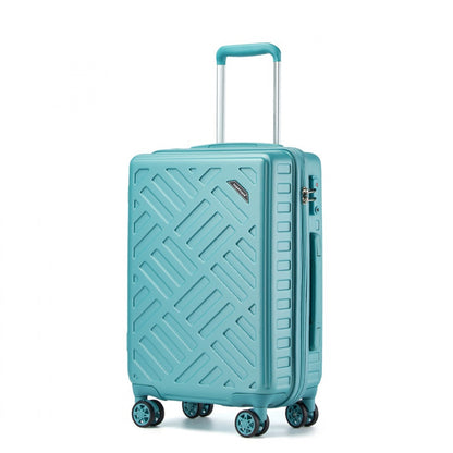 Supercase Sleek Geometric Pattern Hard Shell ABS+PC Suitcase