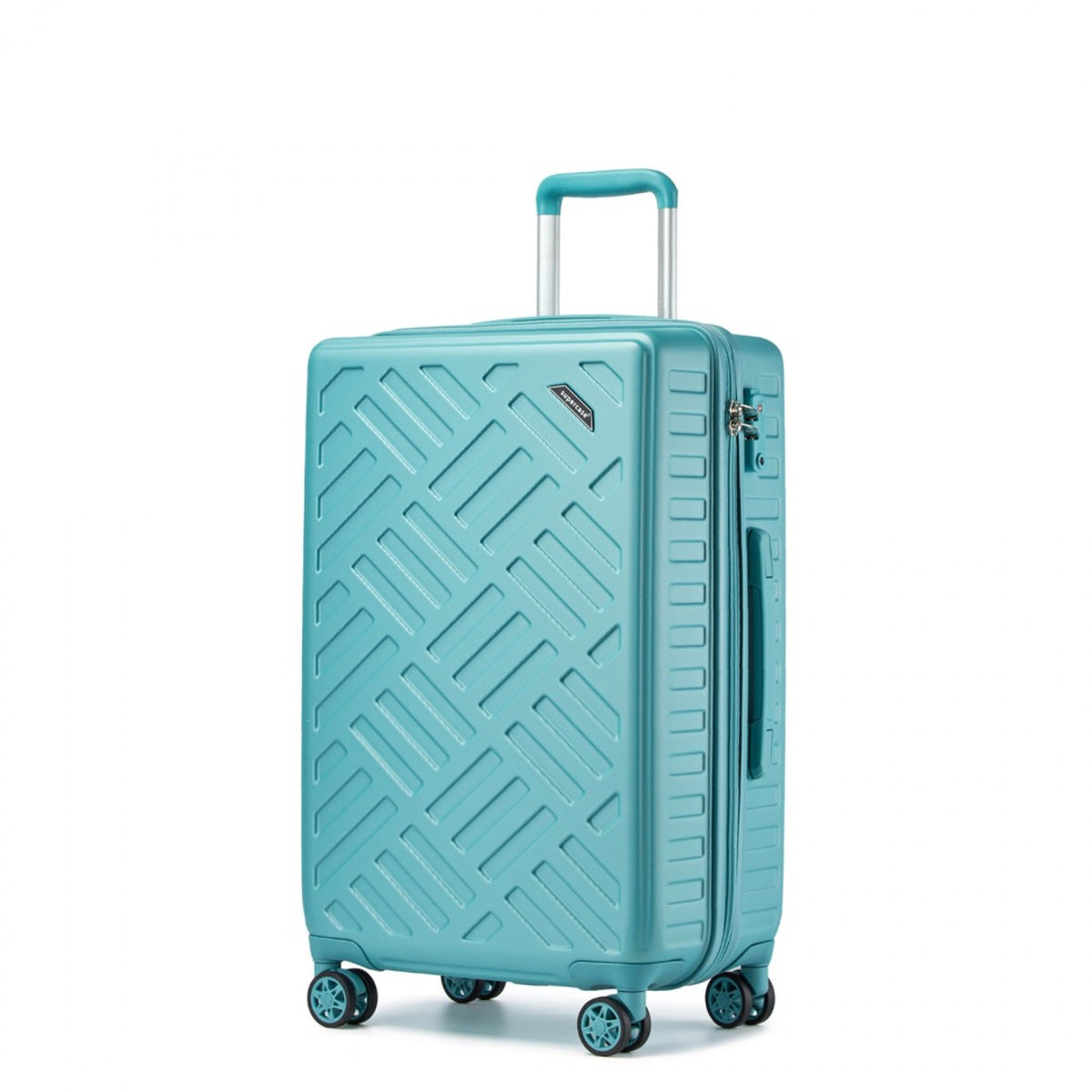 Supercase Sleek Geometric Pattern Hard Shell ABS+PC Suitcase