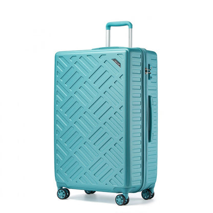 Supercase Sleek Geometric Pattern Hard Shell ABS+PC Suitcase
