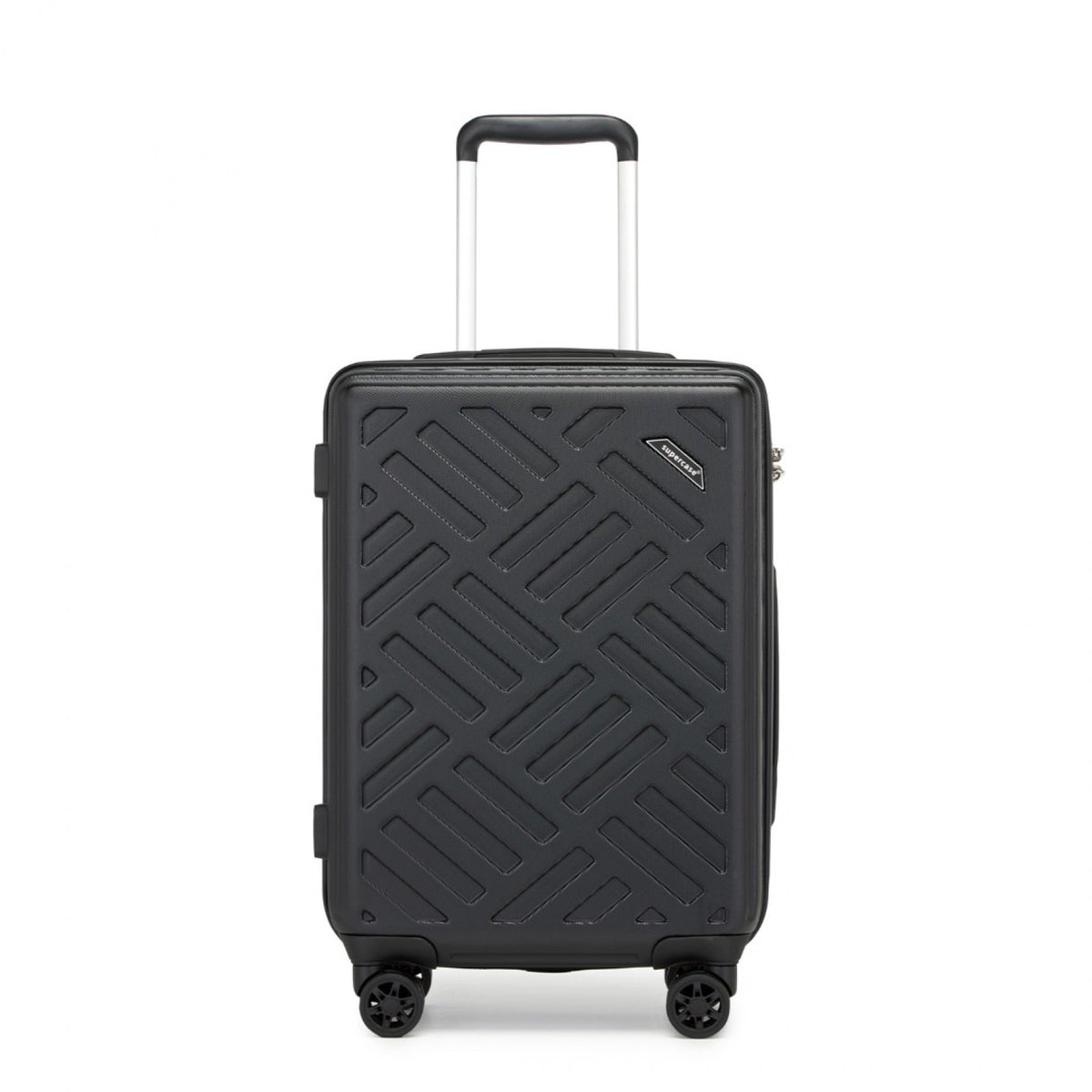 Supercase Sleek Geometric Pattern Hard Shell ABS+PC Suitcase