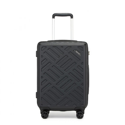 Supercase Sleek Geometric Pattern Hard Shell ABS+PC Suitcase