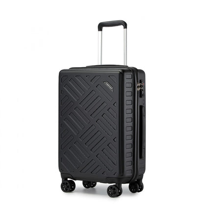 Supercase Sleek Geometric Pattern Hard Shell ABS+PC Suitcase