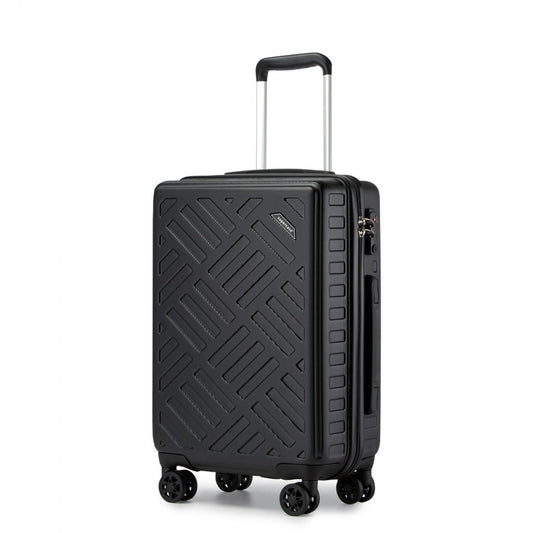Supercase Sleek Geometric Pattern Hard Shell ABS+PC Suitcase