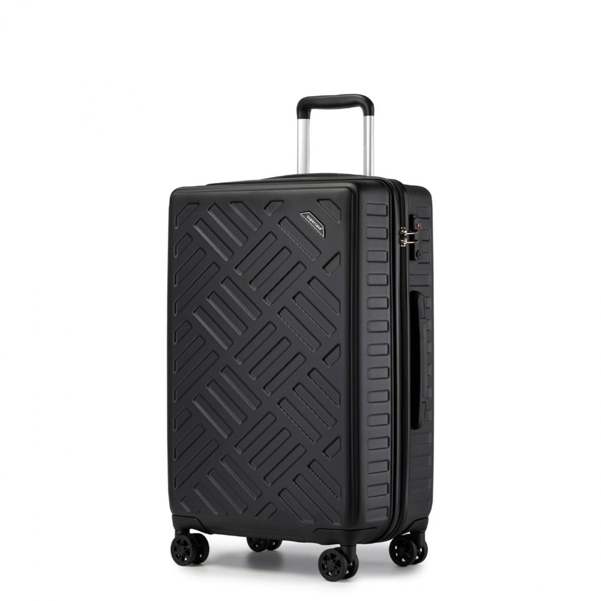 Supercase Sleek Geometric Pattern Hard Shell ABS+PC Suitcase
