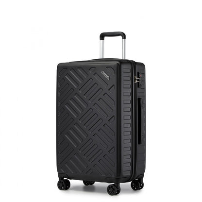 Supercase Sleek Geometric Pattern Hard Shell ABS+PC Suitcase