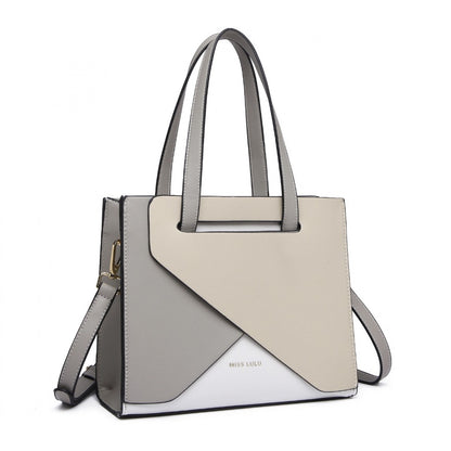 Miss Lulu Contrast Panel Shoulder Bag