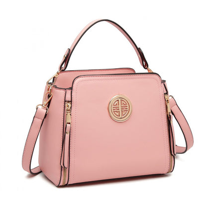 Miss Lulu Leather Look Practical Crossbody Bag