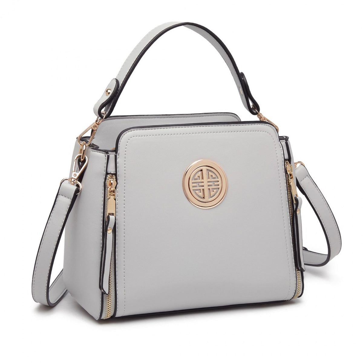 Miss Lulu Leather Look Practical Crossbody Bag
