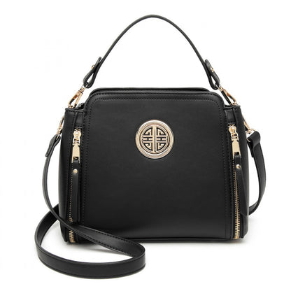 Miss Lulu Leather Look Practical Crossbody Bag