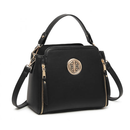 Miss Lulu Leather Look Practical Crossbody Bag