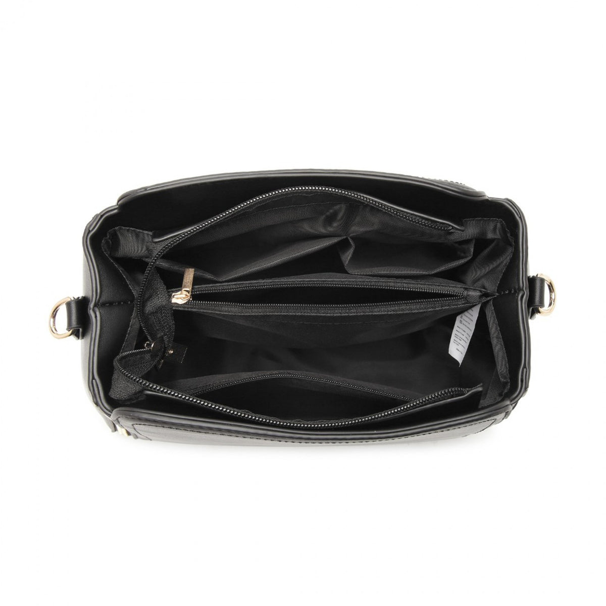 Miss Lulu Leather Look Practical Crossbody Bag