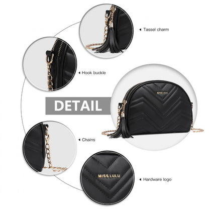 Miss Lulu Trendy Tassel Crossbody Bag