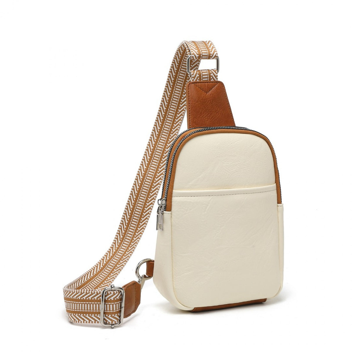 Miss Lulu Convertible PU Leather Multi-Wear Chest Bag