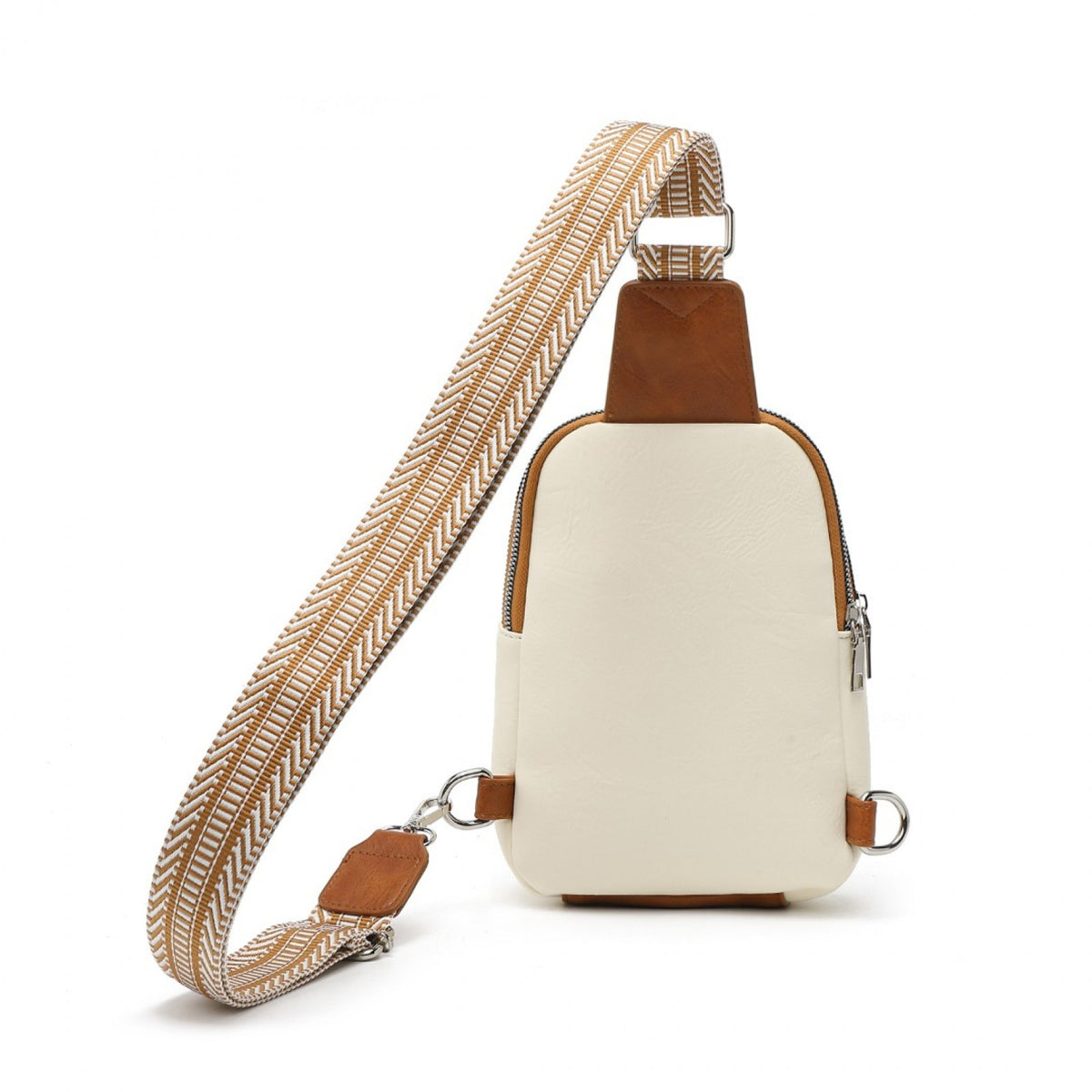 Miss Lulu Convertible PU Leather Multi-Wear Chest Bag