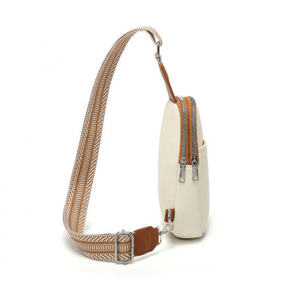 Miss Lulu Convertible PU Leather Multi-Wear Chest Bag