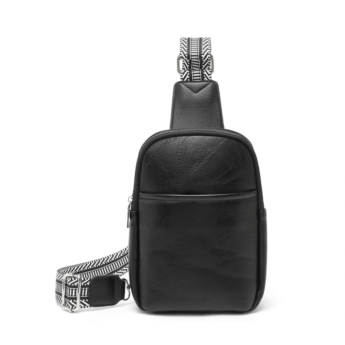 Miss Lulu Convertible PU Leather Multi-Wear Chest Bag