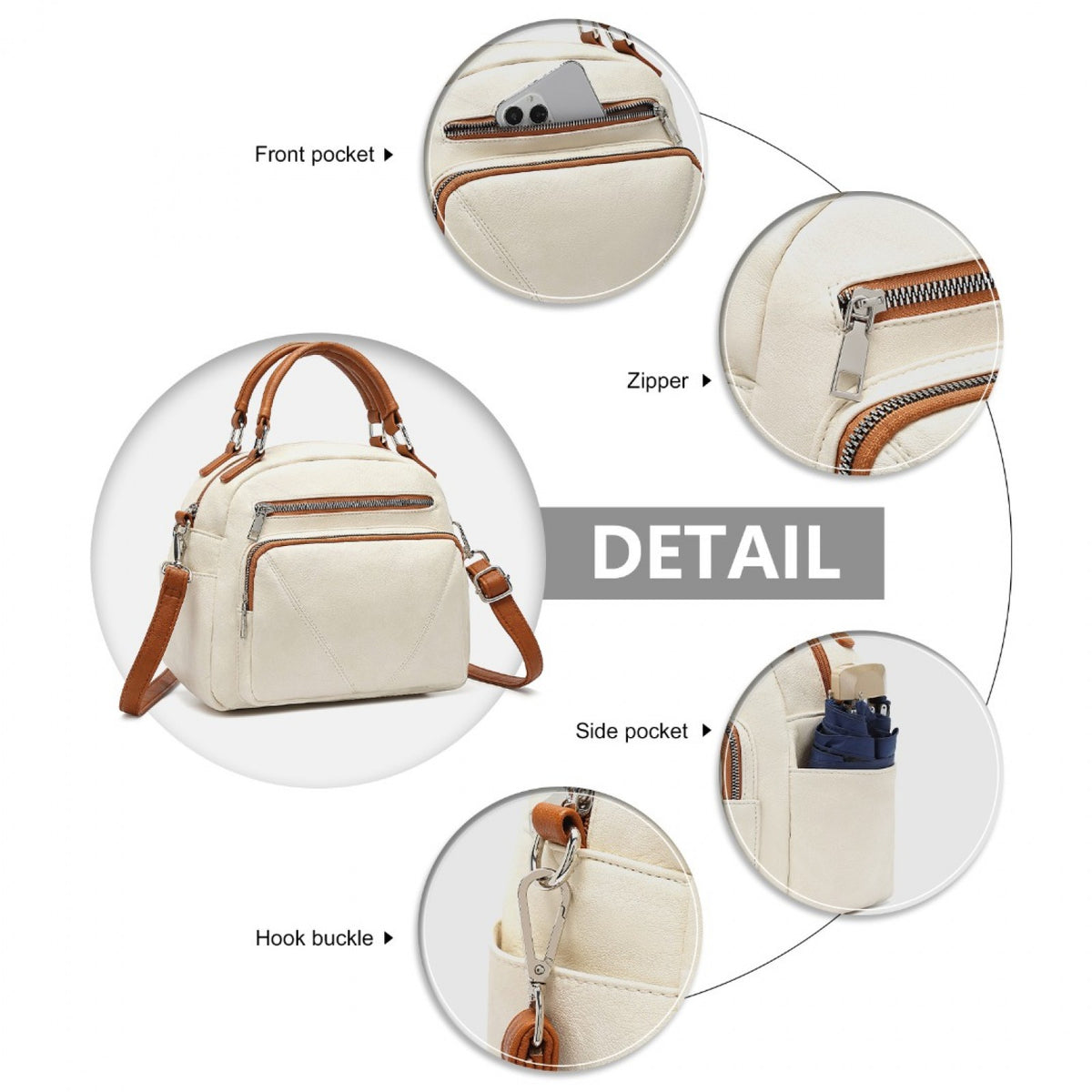 Miss Lulu Bowler Style Shoulder Bag