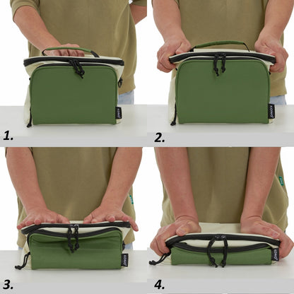 Kono Insulated Lunch Bag-Water-Resistant 4-Layer Food Container, Leak-Proof