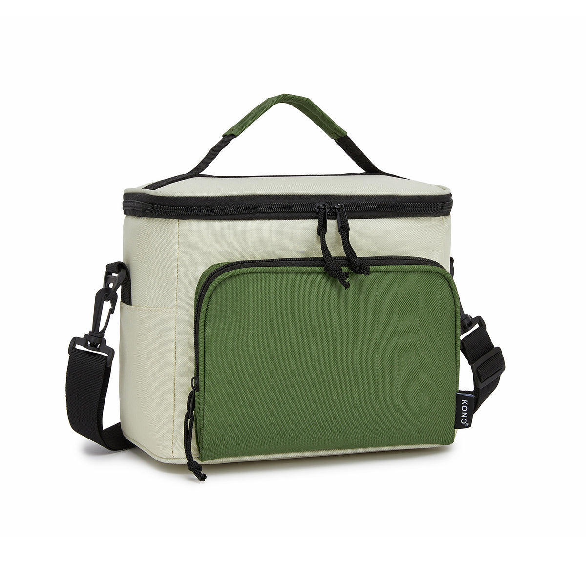 Kono Insulated Lunch Bag-Water-Resistant 4-Layer Food Container, Leak-Proof