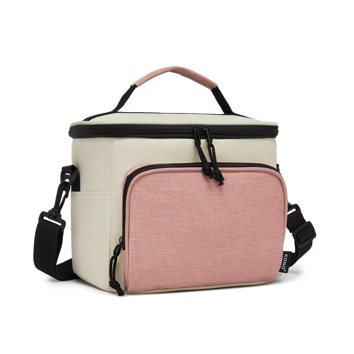 Kono Insulated Lunch Bag-Water-Resistant 4-Layer Food Container, Leak-Proof