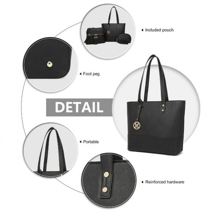 Miss Lulu Elegant Leather Look Tote Bag- Versatile & Chic for Every Occasion