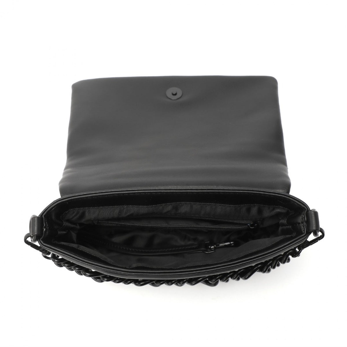 Miss Lulu Chic Quilted Shoulder Bag With Chain Strap