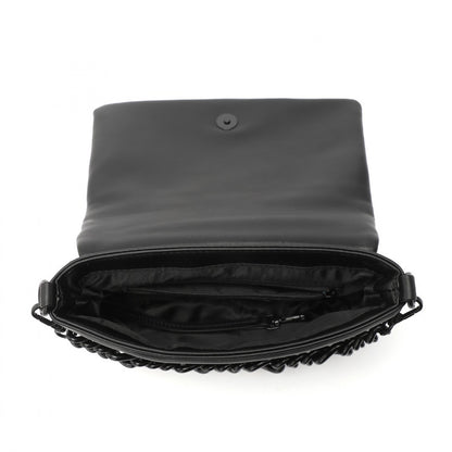 Miss Lulu Chic Quilted Shoulder Bag With Chain Strap