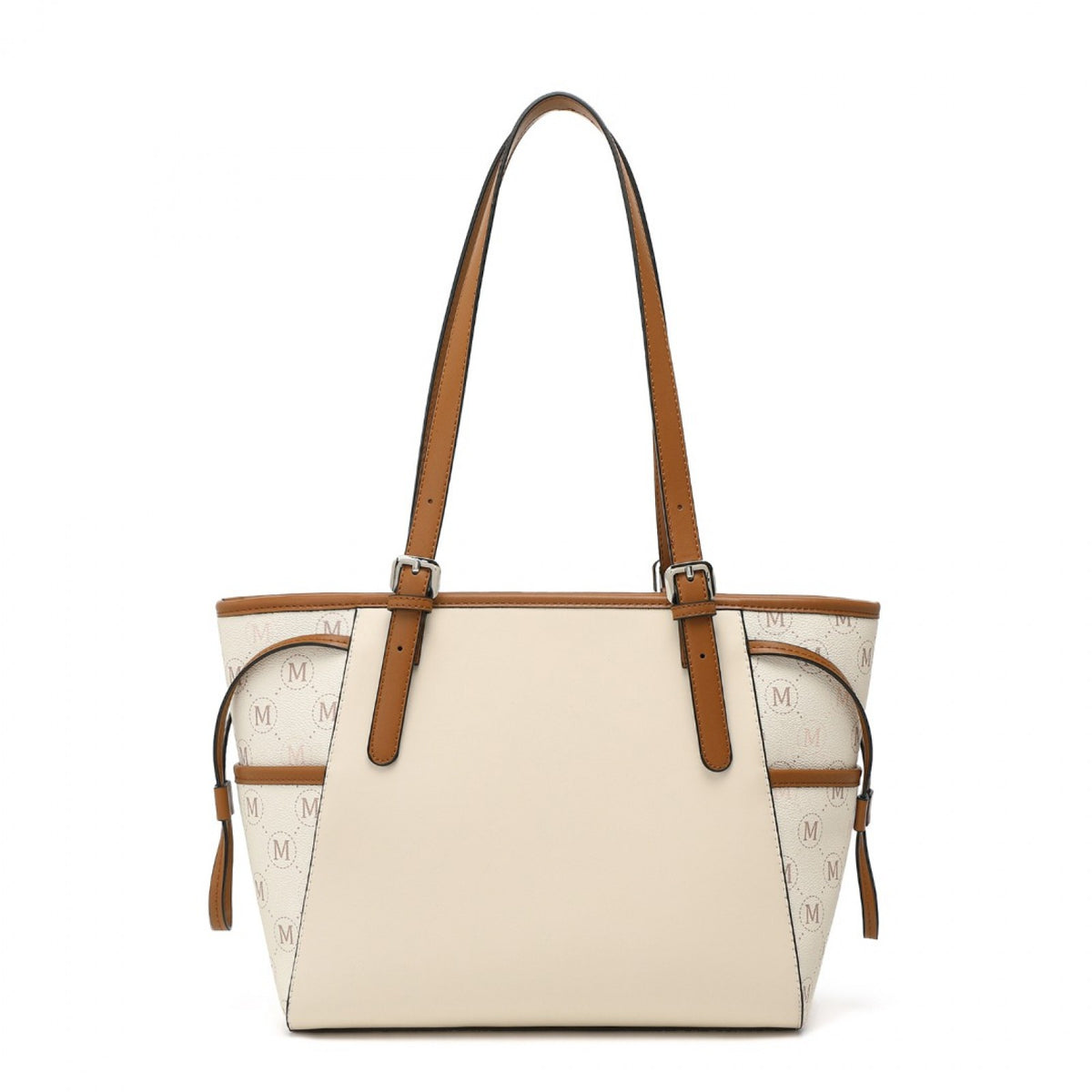 Miss Lulu Elegant Tote Bag With Monogram Pattern