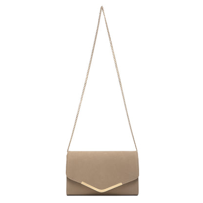 Miss Lulu Leather Look Envelope Clutch Bag