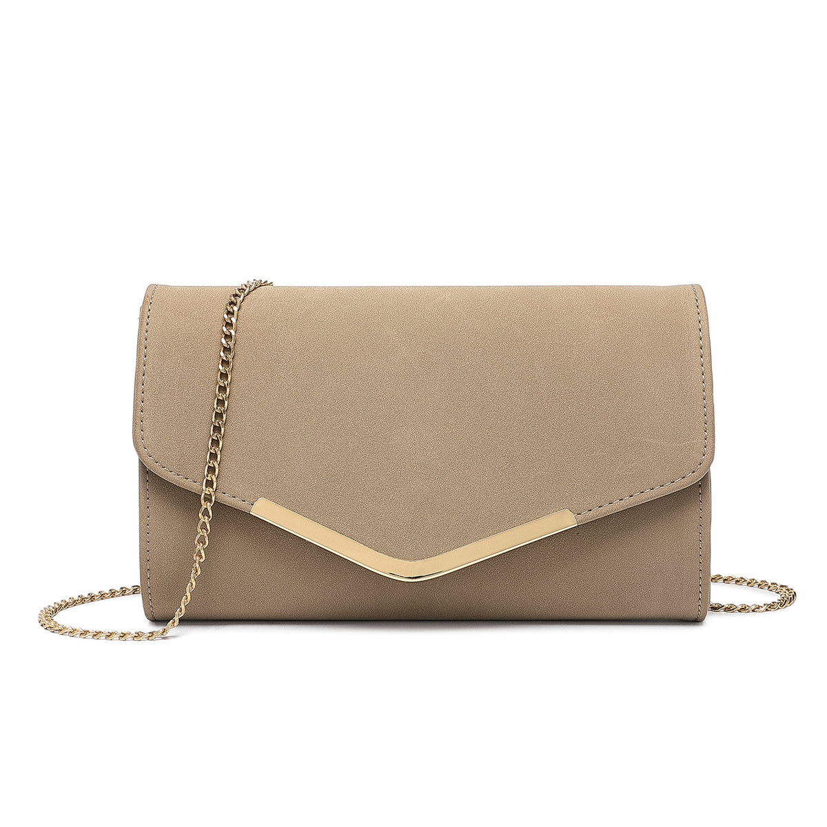 Miss Lulu Leather Look Envelope Clutch Bag