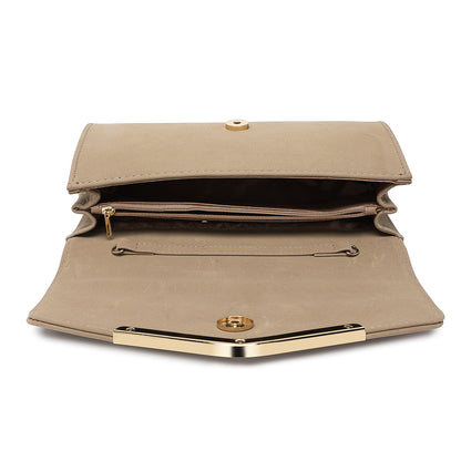 Miss Lulu Leather Look Envelope Clutch Bag