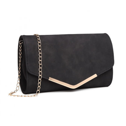 Miss Lulu Leather Look Envelope Clutch Bag