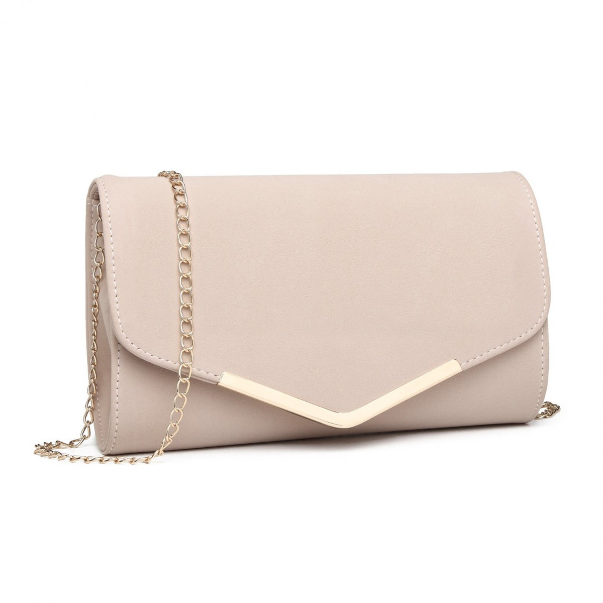 Miss Lulu Leather Look Envelope Clutch Bag