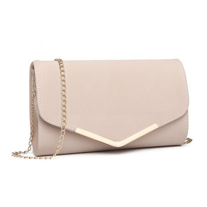 Miss Lulu Leather Look Envelope Clutch Bag