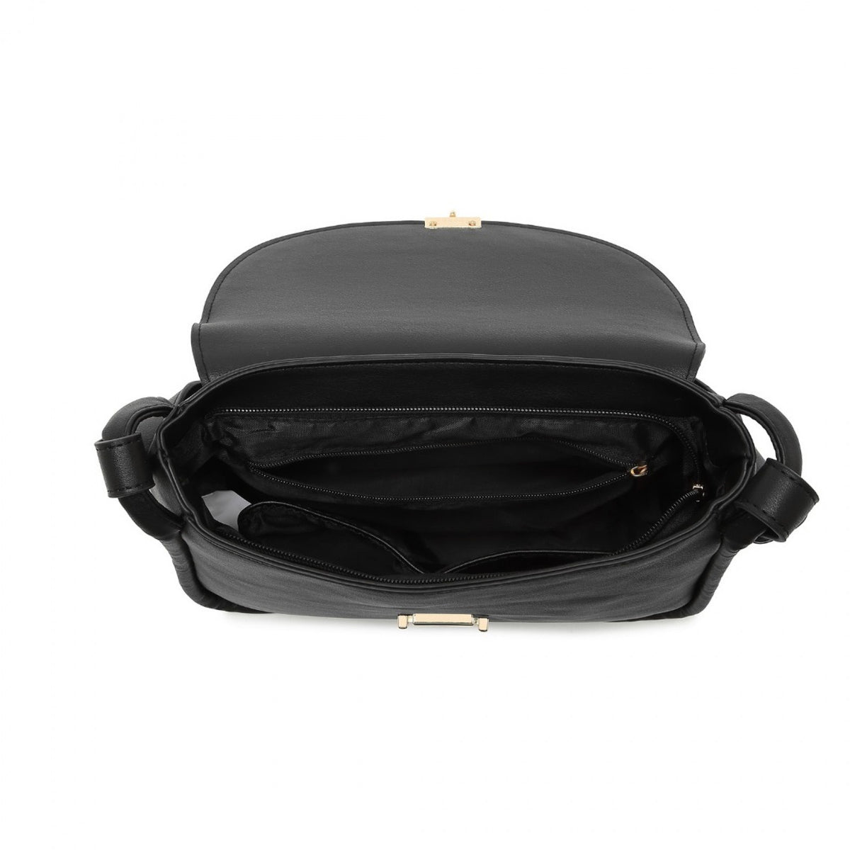 Miss Lulu Fashion Leather Commute Flap Small Square Bag