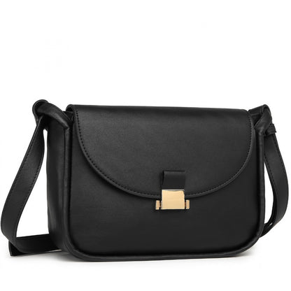 Miss Lulu Fashion Leather Commute Flap Small Square Bag