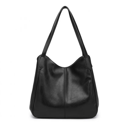 Miss Lulu Soft Leather Multiple Pocket Tote Shoulder Bag