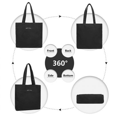 Miss Lulu Large Capacity Canvas Shopping Shoulder Bag