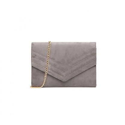 Miss Lulu Chevron Envelope Clutch Bag
