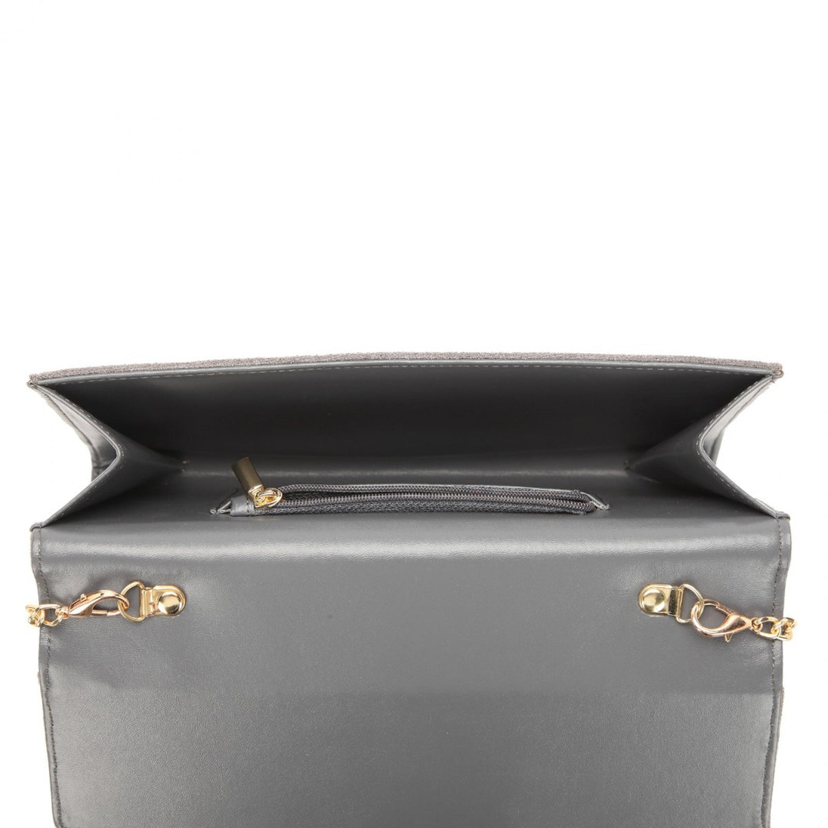 Miss Lulu Chevron Envelope Clutch Bag