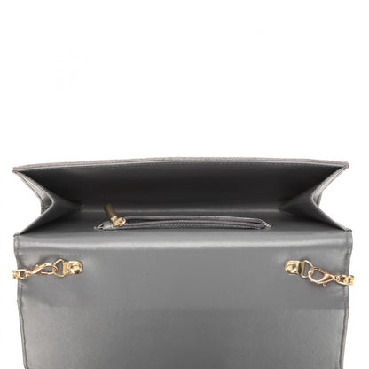 Miss Lulu Chevron Envelope Clutch Bag