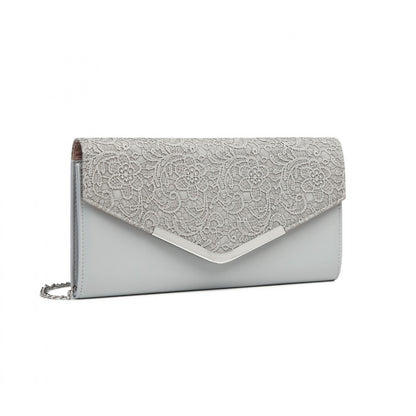 Miss Lulu Lace Envelope Flap Clutch Evening Bag