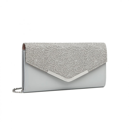 Miss Lulu Lace Envelope Flap Clutch Evening Bag