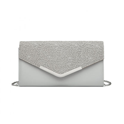 Miss Lulu Lace Envelope Flap Clutch Evening Bag