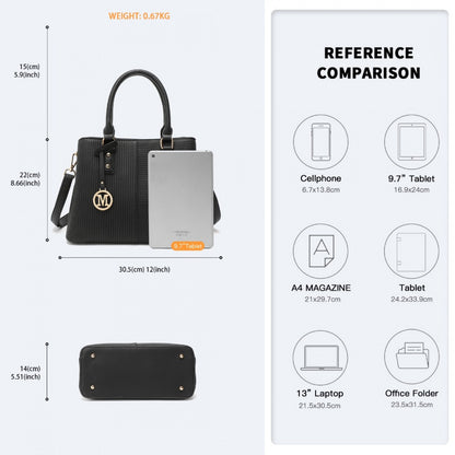 Miss Lulu Modern Elegance PU Leather Lady's Tote