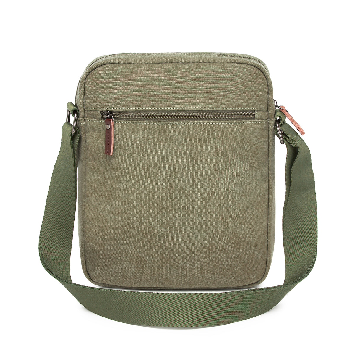 Kono Canvas Crossbody Shoulder Bag– Multi-Pocket Messenger Bag