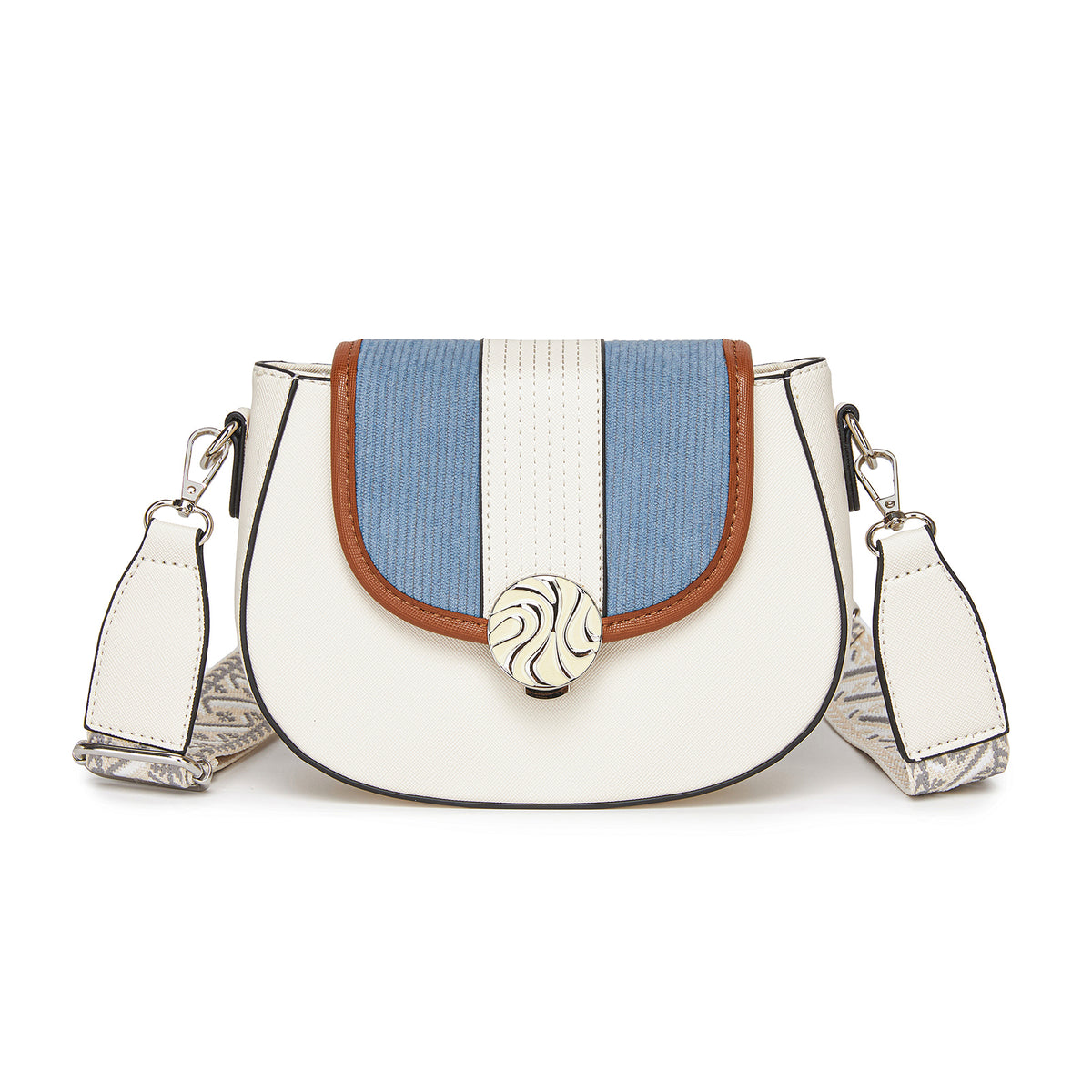 Miss Lulu Women’s PU Leather Ethnic Style Crossbody Bag