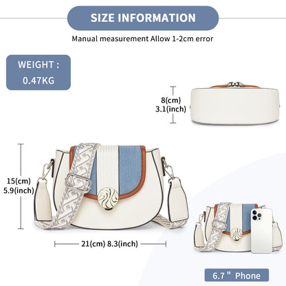 Miss Lulu Women’s PU Leather Ethnic Style Crossbody Bag