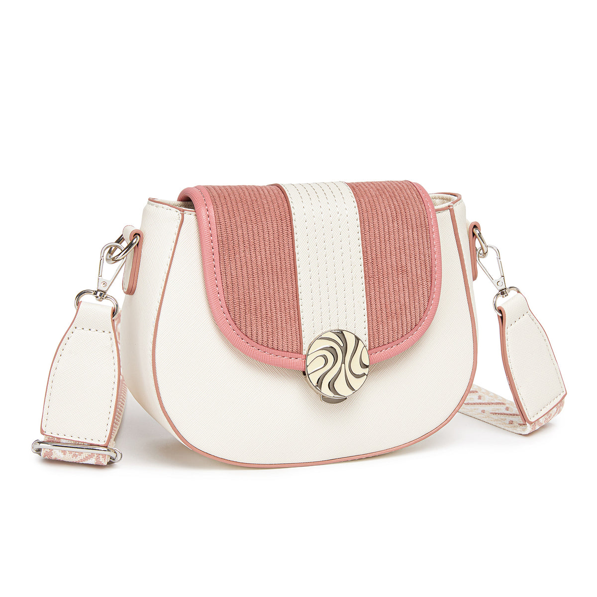 Miss Lulu Women’s PU Leather Ethnic Style Crossbody Bag